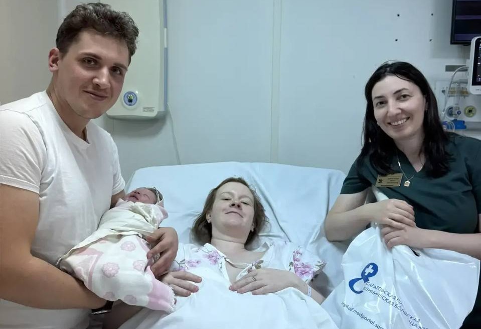 В саратовской семье трое детей появились на свет в Международный женский день